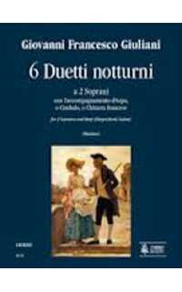 giulianni f. - duetti notturni 2 sopranos y arpa ( cembalo o guitarra ) (6)
